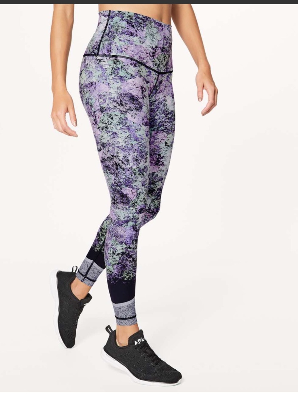 Lululemon Wunder Under Hi Rise Vivid Vision 28” Size 4
